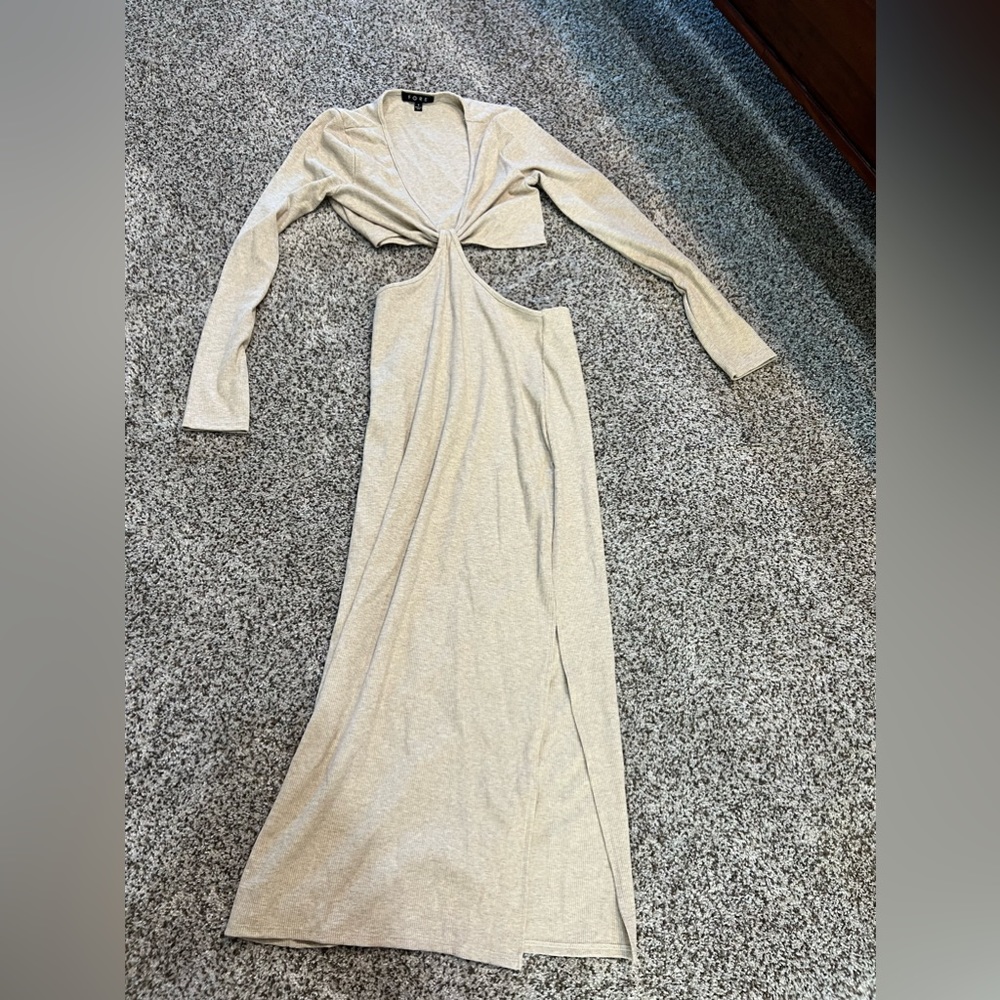 Maxi white cut out dress